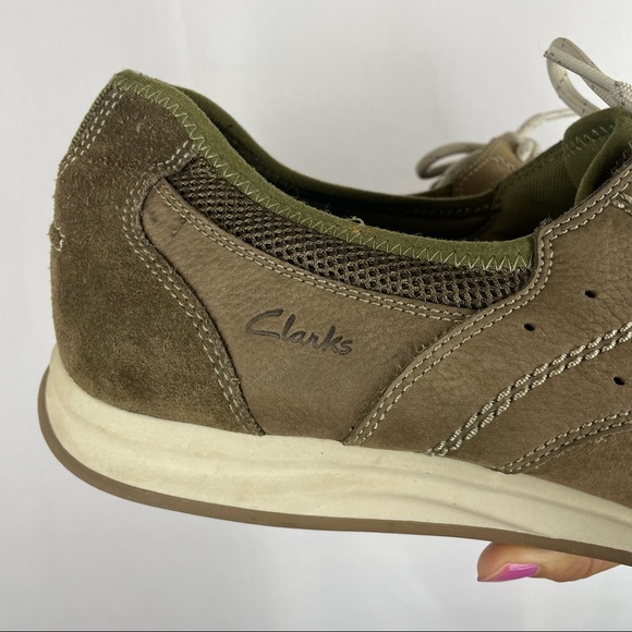 Clark men’s suede leather boat shoe lace tie 11/12 - Picture 5 of 9